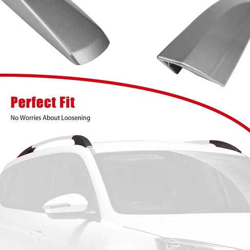 Roof Rack Covers Silver for Toyota Highlander 2008-2013, 4 x Roof rack covers in Kuwait