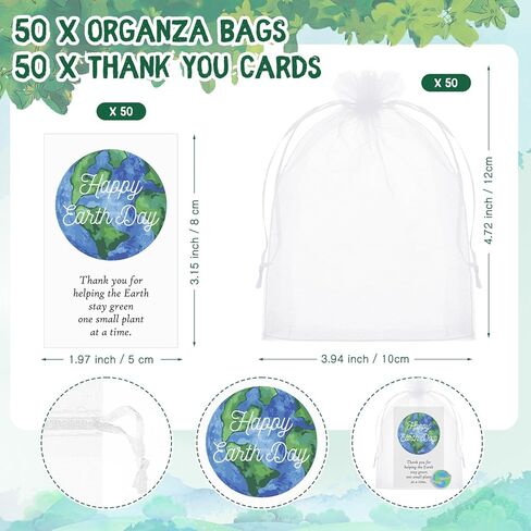 Landical Earth Day Pins Thank You Gift Earth Day Lapel Brooches with Card Organza Bag for National Green Week Party Favor in Saudi Arabia