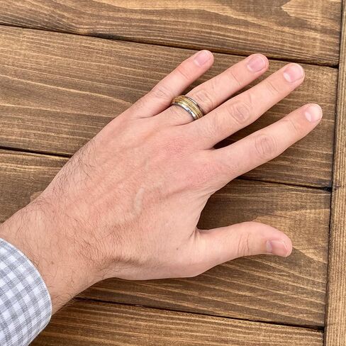 BW James Jewelers “The Guitar Player" 8mm Tungsten Rings For Men - Reclaimed Whiskey Barrel Wood, Guitar String - Best For Promise-Engagement Wedding Band & Surprise Anniversary Ring Sizes 6-17 in Saudi Arabia