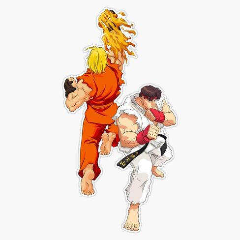 Street Fighters Sticker Bumper Sticker Vinyl Decal 5" in Saudi Arabia
