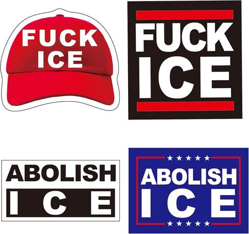 100Pcs Fuck Ice Stickers Fuck Trump Sticker Abolish Ice Anti ICEE Stickers Resist Anti Trump Sticker Funny Decal UWHENBO Waterproof Not Easy to Remove, Residue Leaves, Funny Decal in Kuwait
