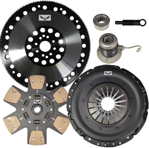 مجموعة القابض JDK Stage 3 MIBA + FLYWHEEL متوافقة مع 2011-2017 Ford Mustang GT 2012-2013 Ford Mustang Boss 302 5.0L DOHC V8 Coyote in Kuwait