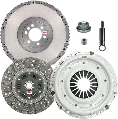 طقم القابض ClutchMaxPRO Performance Stage 1 مع دولاب الموازنة متوافق مع 1982-1985 Camaro 1971-1972 Corvette 1984 Corvette 1982-1985 Pontiac Firebird 1971-1977 LeMans (CP04019HD-FW167938-ST1) in Saudi Arabia
