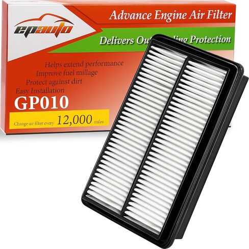 EPAuto GP010 (CA11010) Engine Air Filter Replacement for Acura MDX (2010-2013), ZDX (2010-2013), Up to 12,000 Miles or 12 Months Protection in Saudi Arabia