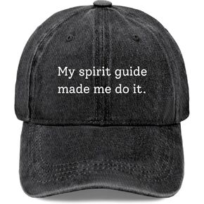 My Spirit Guide Made me do it Cap Army hat Mens Beach hat Gifts for Her Cycling Hats AllBlack in Kuwait