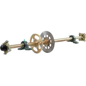 44" Rear Axle Shaft Kit with Chain Sprocket Brake Disc Pillow Block Wheel Hub for ATV Quad Go Kart Golf Cart in Kuwait