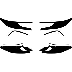 مجموعة تظليل المصابيح الأمامية للمصابيح الأمامية المقطوعة مسبقًا متوافقة مع تويوتا كامري 2025 | غلاف غلاف من الفينيل PPF قابل للتمدد بدقة (دخان داكن) in Kuwait