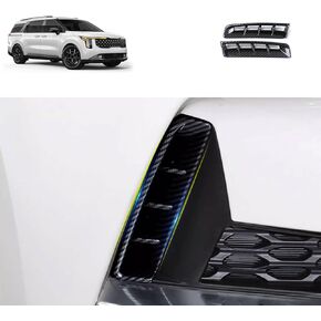 Front Fog Lights Covers Compatible with Kia Carnival 2026 2025 2024 2023 2022 Fog Lamp Frame Trim Exterior Car Accessories ABS 2PCS(Glossy Chrome Style) in Kuwait