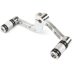 SIKUAI Motorcycle Heel Toe Gear Shift Lever + Shift Peg For Harley XL883 XL 1200 Mid-Controls, A Chrome Pattern in Kuwait