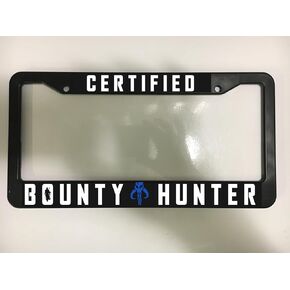 Holder for License Plate License Plate Holder for Certified Bounty Hunter for Star Wars Starwars Mandalorian License Plate Frame MOD-GT911-614 in Kuwait