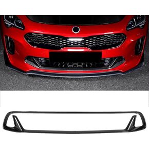 Front Bumper Center Grille Covers For Kia Stinger 2018-2023 All Models Add-on ABS Plastics Accessories (Center Grille Covers, Carbon Fiber Painted) in Kuwait