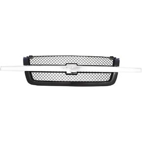 Garage-Pro Grille Assembly Compatible with 2003-2006 Chevrolet Silverado 1500 Includes 2007 Classic Chrome Shell with Textured Black Insert in Kuwait