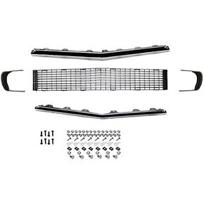 Speedway Motors Reproduction Grille Kit with Headlamp Bezels Compatible with 1967-1968 Camaro RS, Upper & Lower Grille Moldings, Center Grille Section & Hardware, 5 Piece Kit in Kuwait
