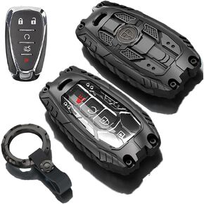 لغطاء مفتاح Chevy Key Fob مع سلسلة مفاتيح، حافظة مفاتيح معدنية ثقيلة حماية كاملة لسيارة Chevy in Kuwait