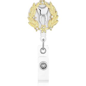 حامل بكرة شارة الأسنان حامل شارة الهوية الطبية للأسنان بكرات قابلة للسحب لممرضة طبيب الأسنان in Kuwait