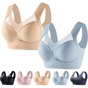 Seamless Sexy Push Up Wireless Bra, Seamless Wireless Bra Dark Blue in Kuwait