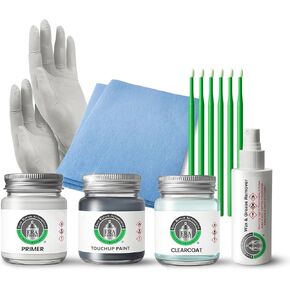 ERA Paints - PMNG/NEU112E - Midnight Silver Metallic for TESLA Exact OEM Color Match Automotive Touch Up Paint for Cars - Scratch & Chip Repair for Metal & Plastic - Pro Kit - Made in USA in Kuwait