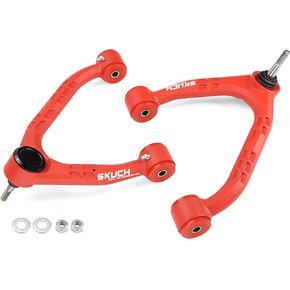 2-4'' Lift Aluminum Upper Control Arms for 2014-2018 Chevy Silverado GMC Sierra 1500, 2015-2018 Chevy Tahoe, Suburban 1500, GMC Yukon, Yukon XL, Greasable Ball Joints - Wrinkle Red in Kuwait