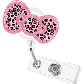 بكرات حامل شارة الفهد الوردي، أقواس لطيفة قابلة للسحب، مقاطع شارة التمريض لطلاب المدارس، شارات معرف مساعد طبي للأطفال، بطاقة تعريف الاسم in Kuwait