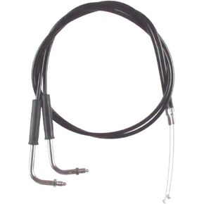 Black Vinyl Coated Throttle Cable set for 1990-1995 Harley Electra Glide models without Cruise - HC-0405-0236-EG in Kuwait