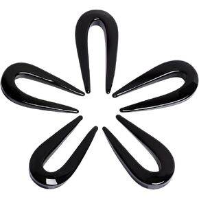 Pair of Black U Shaped Glass Tapers/Hangers in Kuwait