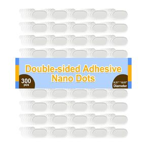 300Pcs Double Sided Adhesive Sticky Dots, Glue Clear Dots, Removable Mounting Putty Stick Tack Poster Putty, Adhesive Dots for Acoustic Soundproofing Foam Panels, Wall Hanging, Decoration in Kuwait