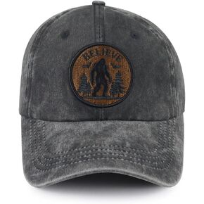 Bigfoot Hats for Men Women, Funny Adjustable Cotton Believe Sasquatch Baseball Cap in Saudi Arabia