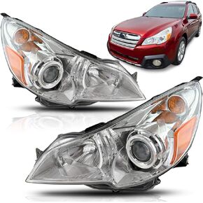 ALLIGATOR AUTO LIGHTS Headlight Assembly Compatible With Subaru Outback, Legacy 2010-2014 Left/Driver Side Headlamp, DOT/SAE Compliant, Bulbs Included in Kuwait