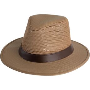 قبعات هنشل تاهو سفاري بريزر - قبعة شمسية واسعة الحواف للرجال بتركيبة شبكية in Kuwait