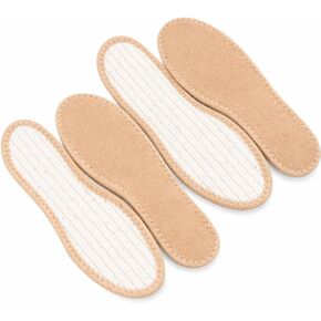 Happystep Cotton Terry Cloth Insoles, Barefoot Shoe Inserts, Sweat Absorption, Odor Control, Moisture-Wicking, Washable and Reusable, Zero Drop Shoe Insoles, 2 Pairs of in Tan (Women Size 9) in Kuwait