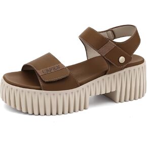 UBFEN Womens Platform Sandals Comfortable Arch Support for Summer Dressy Casual Lightweight Chunky Heel 2 Adjustable Straps in Kuwait