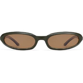 Retro Tiny Oval Cat Eye Sunglasses for Women Small Face Narrow Style Trendy Polarized Cool Rave Sunnies AP3767 in Kuwait