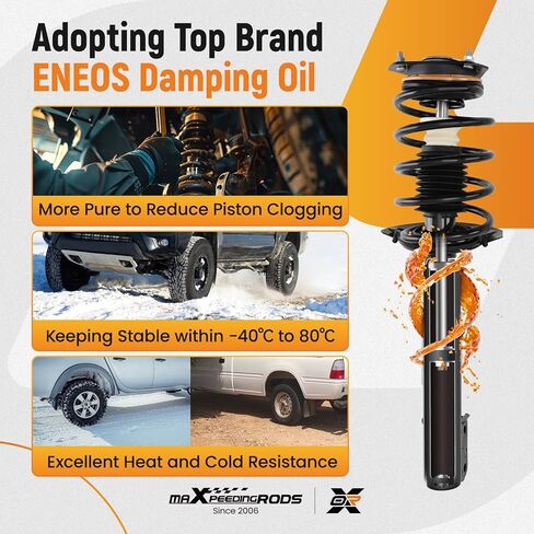 maXpeedingrods 171661 1332303 Front Strut for Chevy Impala Monte Carlo 2000-2013 Buick Allure Century LaCrosse Regal 1997-2009 Pontiac Grand Prix 1997-2003, Shock Absorber Strut Assembly w/Coil Spring in Kuwait