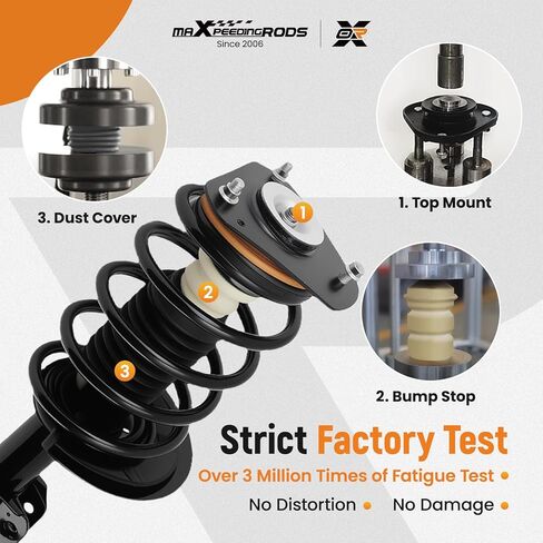 maXpeedingrods 171661 1332303 Front Strut for Chevy Impala Monte Carlo 2000-2013 Buick Allure Century LaCrosse Regal 1997-2009 Pontiac Grand Prix 1997-2003, Shock Absorber Strut Assembly w/Coil Spring in Kuwait