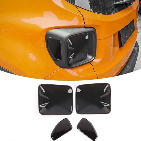 CheroCar Tail Lamp Guard Trim Bezel Tail Light Overlay Cover for 2015 2016 2017 2018 Jeep Renegade Exterior Accessories in Saudi Arabia