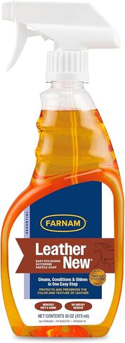Farnam Leather New Easy-Polishing Glycerine Saddle Soap and Leather Saddle Cleaner, Protects and Preserves Leather, Cleans, Conditions and Polishes, 16 Oz. in Kuwait