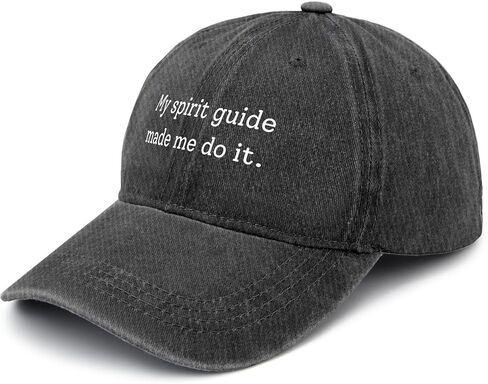 My Spirit Guide Made me do it Cap Army hat Mens Beach hat Gifts for Her Cycling Hats AllBlack in Kuwait