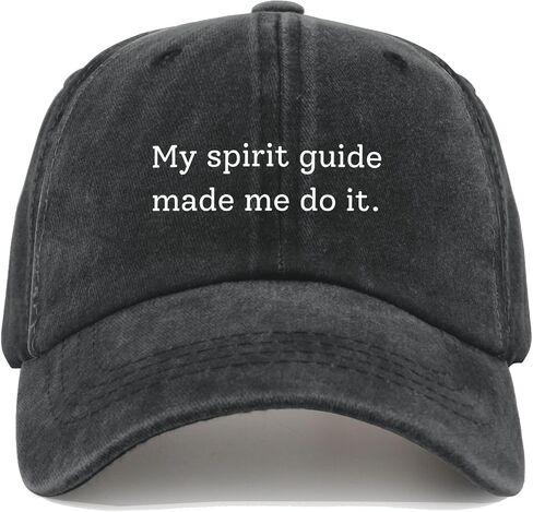 My Spirit Guide Made me do it Cap Army hat Mens Beach hat Gifts for Her Cycling Hats AllBlack in Kuwait