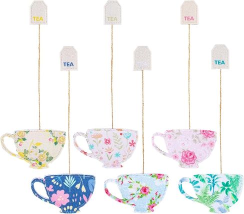 6 Pcs Tea Bag Bookmark – Unique Handmade Felt Bookmarks Gift for Book Lovers, Women, Teachers, and Mother's Day in Kuwait