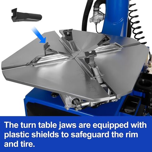 WEIZE 110V 2.0 HP Tire Changer and Wheel Balancer Combo,10''-24'' Rim Air Bead Blaster Tire Changer Machine with Dual Assist Arms, for Tire Changing, Tire Mounting and Balancing in Kuwait