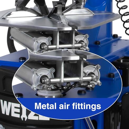 WEIZE 110V 2.0 HP Tire Changer and Wheel Balancer Combo,10''-24'' Rim Air Bead Blaster Tire Changer Machine with Dual Assist Arms, for Tire Changing, Tire Mounting and Balancing in Kuwait