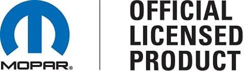 مغناطيس معدني مقطوع بشعار Mopar Blue Omega (مغناطيس - 4 بوصة × 3.6 بوصة) in Kuwait