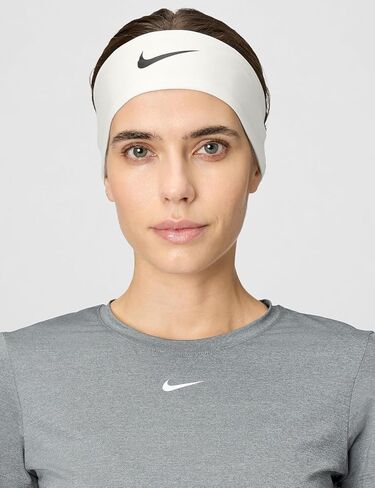 Nike Unisex Dri-Fit Fury Classic Headband One Size White/Black in Saudi Arabia