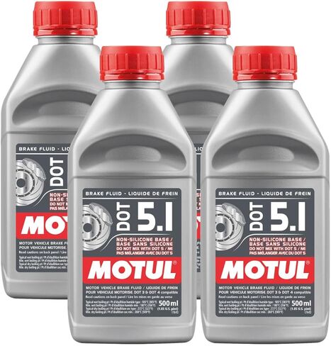 Motul (2 Pack) 100950 100% Synthetic Brake Dot 5.1 Brake Fluid 1/2 Liter or 500 ml in Saudi Arabia