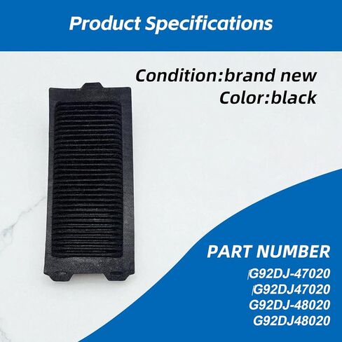 6 Pcs G92DJ-47020 G92DJ-48020 HV Battery Cooling Air Intake Filter Screen Fit for Toyota Highlander Hybrid Battery 2016-2024 G92DJ47020, G92DJ48020 in Kuwait