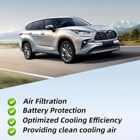 6 Pcs G92DJ-47020 G92DJ-48020 HV Battery Cooling Air Intake Filter Screen Fit for Toyota Highlander Hybrid Battery 2016-2024 G92DJ47020, G92DJ48020 in Kuwait