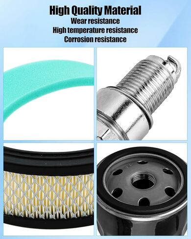 Tune Up Filter Kit Fit for Onan Engines P-216 P-218 P-220 Miller Hobart Welder Replace 1402628 1401496 1220645 R42LTS BF833K2 149-22061-01 Pre Air Fuel Oil Filter Spark Plug in Kuwait