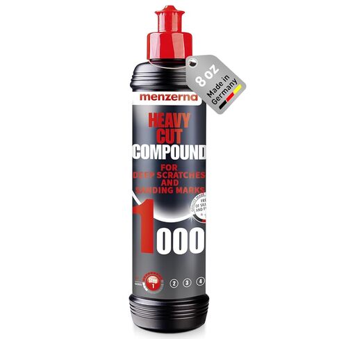 menzerna "Heavy Cut Compound 1000" I Abrasive Polishing Compound for Deep Scratches, Sanding Marks, Swirls & Holograms I Buffing and Polishing Compound for Scratch Repair I Silicone Free I 8 fl oz. in Kuwait