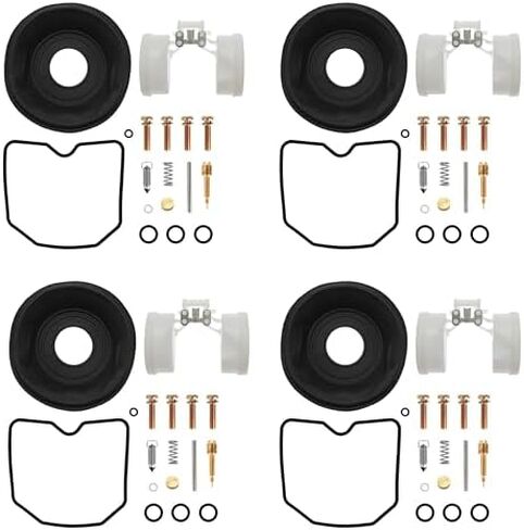 4-Pack المكربن ​​Carb إعادة بناء أطقم إصلاح مع استبدال الحجاب الحاجز لسوزوكي بانديت 600 GSF600S GS F600S 96-03 in Saudi Arabia