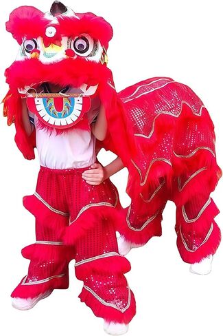 FENGSHUI-CAISHEN مجموعة رقص الأسد، زي لتزيين السنة الصينية الجديدة، وو شي، كرنفال الحفلات، الديكور الصيني والهدايا in Kuwait